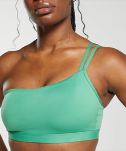 บราโยคะระบายอากาศได้ดีทำจากไนลอนผ้าสแปนเด็กซ์มีสไตล์สปอร์ตบราสตรีแบบลำลองปรับแต่งได้เปิดไหล่ข้างเดียว - Product Image 1