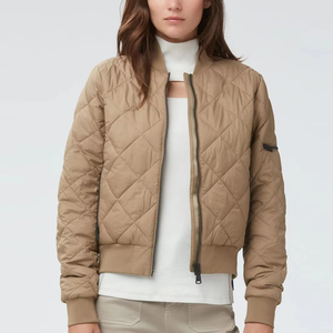 Wholesale Best Design <b>Women</b> <b>Lightweight</b> Bomber <b>Jackets</b> Solid Color Long Breathable for Winter Season OEM Service - Product Image 3