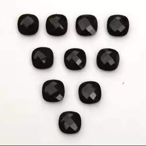 คุณภาพดีพิเศษปรับเทียบเบาะนิลสีดําธรรมชาติ 100% กระดานหมากรุกตัดอัญมณีบําบัดสําหรับแหวนสร้อยข้อมือการใช้งาน - Product Image 1