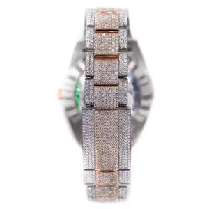 Urban Titan Exclusive <b>Men's</b> Luxury Fashion Moissanite Diamond Quartz Watch with 5mm Case Thickness High Gloss <b>Stainless</b> <b>Steel</b> - Product Image 3