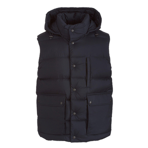 Gilet sans manches à capuche personnalisé pour homme, noir, léger, rembourré, thermique, veste chauffante - Product Image 3