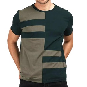 Camiseta de fabricante personalizada 100% algodón antiarrugas hombres peso pesado Vintage parches bordados desgastados camisetas lavadas con ácido - Product Image 1