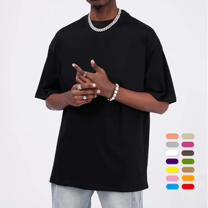 OEM 100% coton lourd surdimensionné O-Neck Logo T-Shirt pour hommes et femmes mousse 3D personnalisée pour bouffée impression à manches courtes - Product Image 1