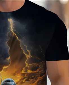 men's Essential Ultra Soft Comfortable T-Shirt Summer Eco-Friendly Appliques Denim Batik Corduroy Fabrics 100% Cotton Patches - Product Image 5