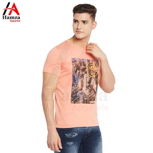 2025 Latest Design Men's T-<b>Shirt</b> <b>Peach</b> Color O-Neck Digital Printing 200 GSM 100% Cotton Breathable T-<b>Shirt</b> - Product Image 4