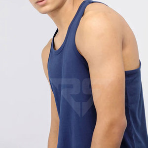 Débardeur de gymnastique confortable et respirant de grande taille pour hommes Service OEM Nouveau design Débardeur d'haltérophilie pour hommes - Product Image 5