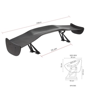 Simoni Racing Nouveau Spoiler de coffre à aile unique en ABS - Product Image 1