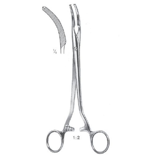 Mikulicz Peritonneum Forceps 1X2 CVD 20cm German Stainless Steel Manual Skin Stapler by Mahersi CE Approval