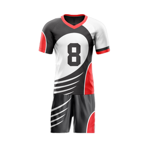 Uniformes de fútbol americano sublimados personalizados para jóvenes, camiseta de equipo de poliéster 100%, conjunto de fútbol con bandera impresa de verano de manga corta - Product Image 3