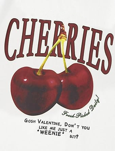 Unisex เสื้อยืดลายกราฟิกสีชมพูขนาดใหญ่สำหรับทุกเพศเสื้อแขนสั้นลำลองผ้าฝ้ายพิมพ์ลายเชอร์รี่เสื้อน่ารักอย่างเป็นทางการสำหรับทุกเพศ - Product Image 3