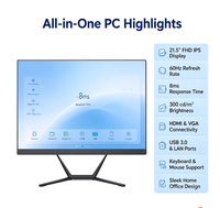 Nouvel ordinateur tout-en-un OEM d'usine, écran LCD IPS 21,5 pouces 1080P, SSD, processeur Core i5, 8 Go/16 Go/32 Go DDR4, WiFi5, pour entreprise, bureau, maison, étude