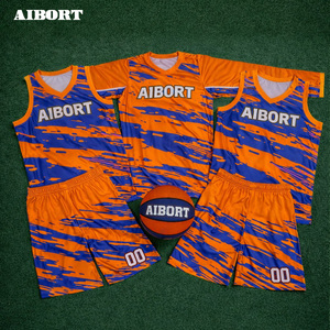 艾伯特工厂直销流行透气运动吸湿排汗轻质训练队篮球球衣 - Product Image 2