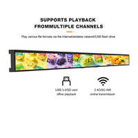 Écran d'affichage LCD pour étagère de magasin de proximité 60 cm – Affichage numérique pour étagère, écran publicitaire intelligent pour promotion de détail