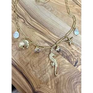 Collier en argent sterling plaqué or 24 carats avec perles d'eau douce Eileen Quezada pour les occasions de cadeaux - Product Image 3