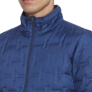 Veste matelassée légère à capuche pour hommes, manteaux d'hiver doublés matelassés résistants à l'eau avec fermeture éclair complète - Product Image 2