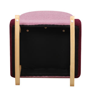 Chaise pour tout-petit avec chaise à bascule, fauteuil pour tout-petit en bois massif, canapé pour enfant en tissu Teddy, chaise pour enfant pour manger et aller à l'école - Product Image 6