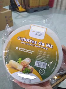 Papel de arroz vietnamita de calidad de la UE 16CM/ 22CM/ 28CM/ 32CM BANH DA NEM/ PAPIER DE RIZ / GALETTE DE RIZ POUR NEM (Sra. Ellen) - Product Image 4