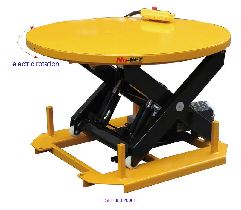 Stationaire Elektrische Roterende Lift Tafel-Elektrische Rotatie