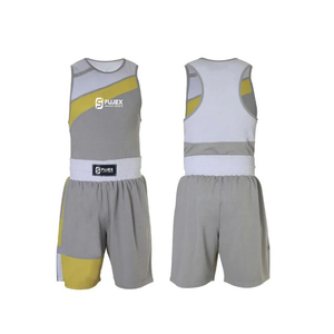 Chalecos y pantalones cortos de boxeo de gran tamaño de la mejor calidad y a la moda al por mayor, opciones de logotipo personalizado de colores elegantes - Product Image 1