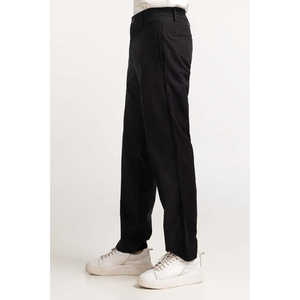 Pantalones Chinos Oxford 100% Algodón, Color Negro, Estilo Formal de Negocios, con Decoración de Cremallera, Talla XL, Color Lavado - Product Image 4