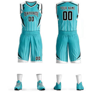 Ensembles de maillots et shorts d'équipe personnalisés, nouveaux uniformes de basket-ball, prix de gros, uniforme de basket-ball - Product Image 1