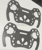 Pièces de moulage personnalisées Sim Racing Wheel Aluminium Cnc Cutting Forged Carbon Fiber Simulator Volant pour contrôleur de jeu de voiture
