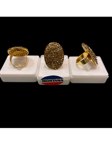 Anillos de aleación de latón de moda con chapado en oro y plata e incrustaciones de diamantes americanos brillantes perfectos para cada ocasión - Product Image 4