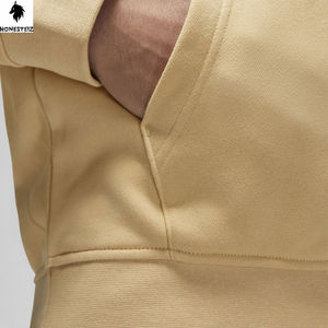 Pull à capuche personnalisé pour hommes, poids léger de haute qualité, 100% coton, tissu éponge et polyester, sweat-shirt à motif solide - Product Image 5