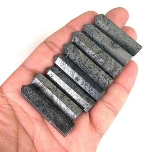 Vente en gros de pierres précieuses polies artisanales de qualité supérieure, hématite, pointe de tour en forme de crayon, propriétés métaphysiques, objets de collection d'art, mariage - Product Image 2