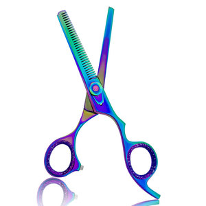 Meilleur acier inoxydable 440C barbier cheveux raides ciseaux amincissants coupe de cheveux texturisant coupe superposition cisailles pour Salon - Product Image 2