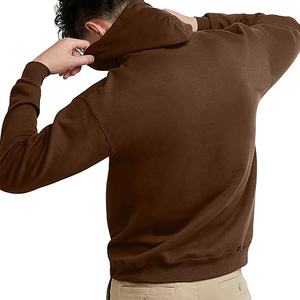 Sudaderas con capucha y sudaderas de algodón transpirable para hombre Logotipo personalizado Jersey liso en blanco Sudadera con capucha de peso pesado de gran tamaño para hombre Estampado - Product Image 2