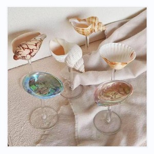 Copa de vino de concha marina de calidad superior perfecta para diseño de interiores, resorts de playa y Decoración de mesa inspirada en el océano - Product Image 1