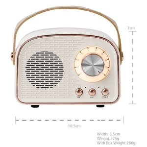 Hot bán mini xách tay tương thích văn phòng Loa không dây loa đài phát thanh cổ điển loa chất lượng cao 6D Stereo Loa không dây - Product Image 6