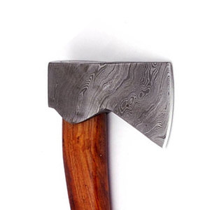 Vente en gros personnalisé OEM ODM Coutellerie Usine Hache Haches Damas faites à la main Chasse Camping Tête de hache en acier multi-usages Manche en bois - Product Image 5