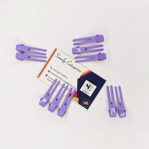 Kit de herramientas de extensión de cabello de acero inoxidable de la mejor calidad Color púrpura Nuevo diseño Clip-In Tramas Tejido/Coser Extensiones de cabello Metal - Product Image 6