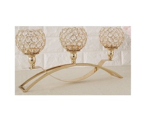 <b>Hammered</b> Design Metal Candle <b>Holder</b> for Table Settings and Centerpieces with Exquisite Craftsmanship for Unique Styling - Product Image 3