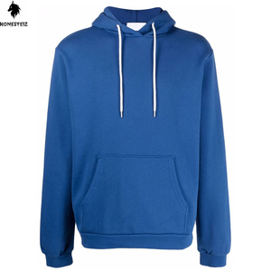 เสื้อมีฮู้ดแบบสวมหัวของผู้ชายผ้าเทอร์รี่ผ้าฝ้าย100% น้ำหนักเบาลายนูนทึบออกแบบได้ตามต้องการสำหรับฤดูหนาว - Product Image 1