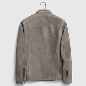 Chaqueta de carreras Vintage personalizada para hombre, chaqueta de diseñador holgada de chenilla bordada de cuero PU con cremallera de camuflaje, abrigo de carreras de motos de primavera - Product Image 4