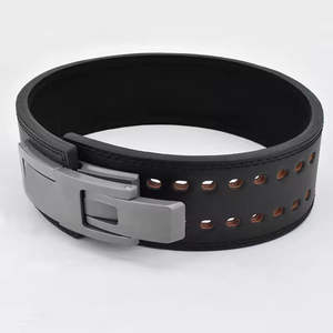 Heavy Duty Cowhide Non-Slip Breathable Adjustable Support <b>Belt</b> for Weightlifting and <b>Powerlifting</b> Gym Strength Training - Product Image 3