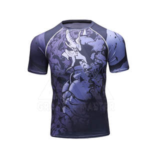 Mejor Material hombres sublimación camiseta logotipo personalizado impreso patrón sólido 220 gramos algodón/fibra de bambú - Product Image 3