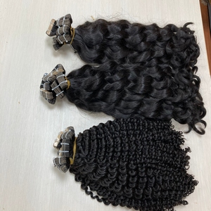 Extensiones de cabello humano Remy virgen 100% de grado de cutícula alineada a precio de fábrica, cinta de colores completos con ondas corporales, envío DHL UPS FedEx - Product Image 2