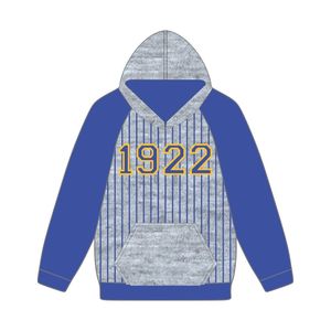 Anno di fondazione 1922 Sigma Gamma Rho Grey Body blu Raglan Pullover con cappuccio SGRho Sorority abbigliamento Divine Nine HBCU - Product Image 2