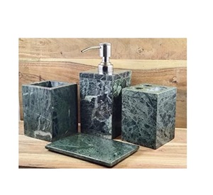 Juegos de baño de lujo hechos a mano, juego de mármol Natural indio, accesorios de baño para decoración del hogar y uso en hoteles - Product Image 3