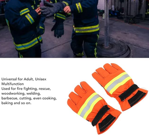 Gants ignifuges de pompier de haute qualité gants de protection de pompier de lutte contre l'incendie gant de pompier pour le sauvetage en cas d'incendie - Product Image 4