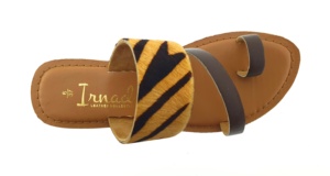 Toe <b>Slipper</b> Sandal Animal Print Strap Women Stylish Affordable Daily Wear <b>Slip</b>-<b>On</b> Elegant <b>Slippers</b> Cow Punch Leather Sandal - Product Image 4