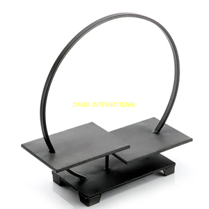 ชั้นวางโลหะและไม้3ชั้นพร้อมที่จับถาดกลมชั้นวางโชว์คัพเค้กขนมหวานผลไม้สำหรับใช้ในครัวงานปาร์ตี้ - Product Image 4