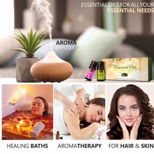 Extracto de plantas Aceite esencial Menta natural Lavanda Hierba de limón Romero Eucalipto Aceite de árbol de té Juego de 6 aceites esenciales 15ml - Product Image 5