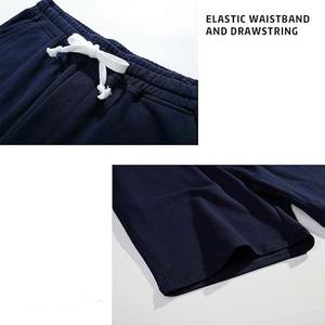 Short de survêtement en coton polaire à séchage rapide pour hommes, pantalon de jogging à motif solide pour le sport et l'entraînement. - Product Image 4