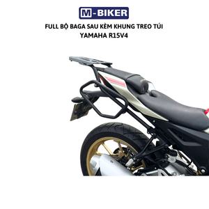 Stainless Steel R15 V4 Rear Luggage <b>Rack</b> with <b>Saddle</b> Bag Mount Side Frame Attachment for Hanging Bags - Product Image 6