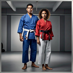 Uniforme de Karate de algodón 100% de alta calidad, traje de Judo para hombres para entrenamiento de artes marciales, para boxeo de Karate y otros deportes - Product Image 1